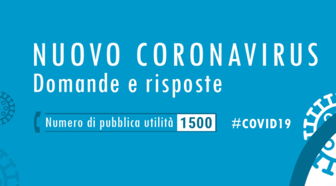 Nuovo coronavirus: Il sito apposito del Ministero della Salute con le notizie ufficiali e i comportamenti da seguire