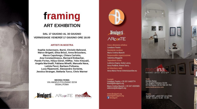 17 – 30 giugno 2022 “Framing Art Exhibition by Divulgarti” al Medina Art Gallery