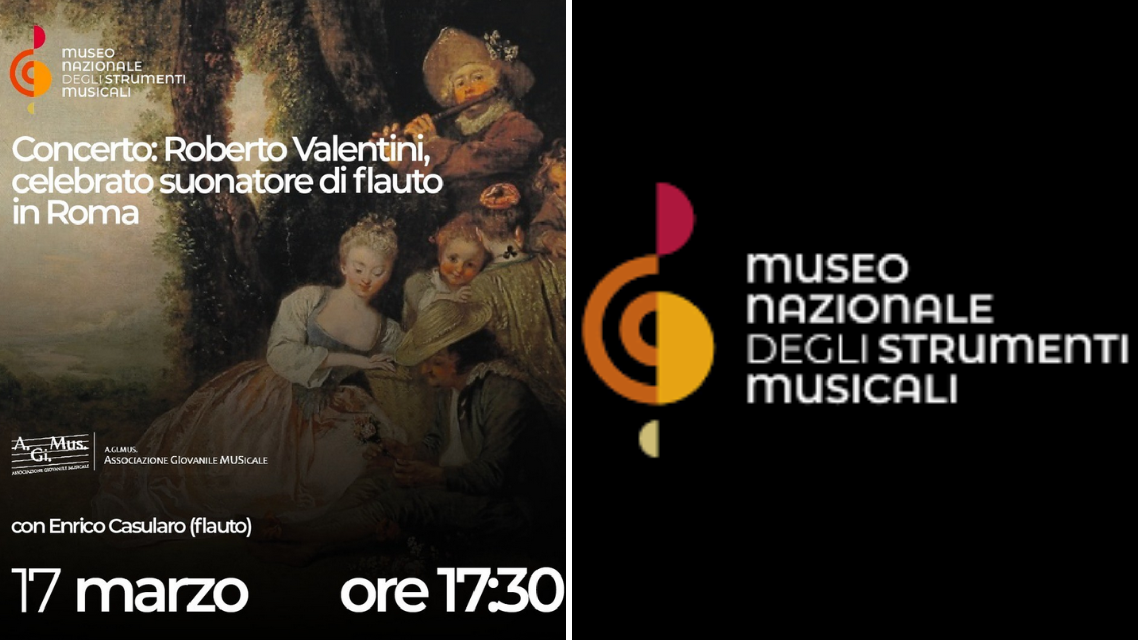 17/3/24 “Roberto Valentini, celebrato suonatore di flauto in Roma” Concerto al Museo Nazionale degli Strumenti Musicali